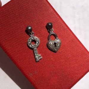 Key and Heart Lock Charms